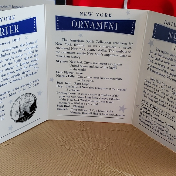 American Spirit Collection,  50 State Quarter Ornament - New York 2001 - Picture 6 of 8